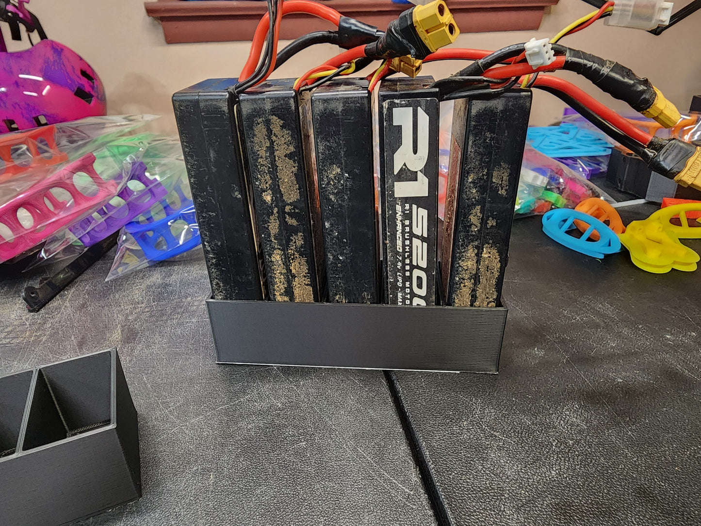 Battery storage trays
